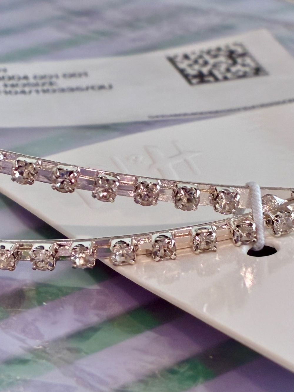 H&M Clear Rhinestone Headband ~ NWT